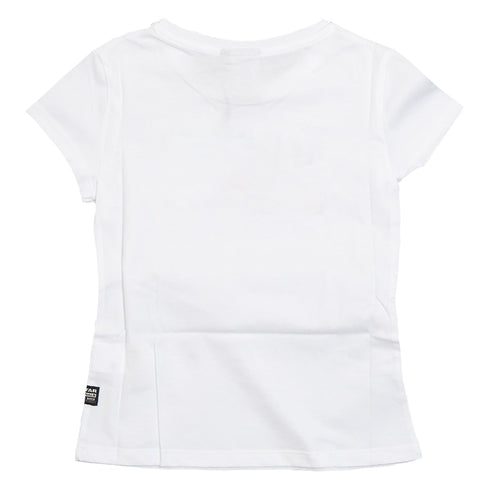 White Camo Logo Raw T-Shirt