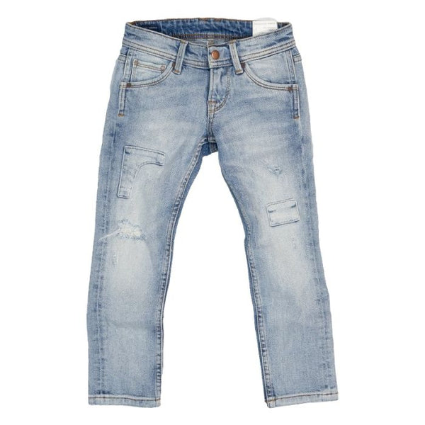 Pepe Adjustable Waist Slim Leg Jeans