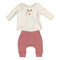 Christmas Reindeer Embroidered Baby Girls Pyjamas