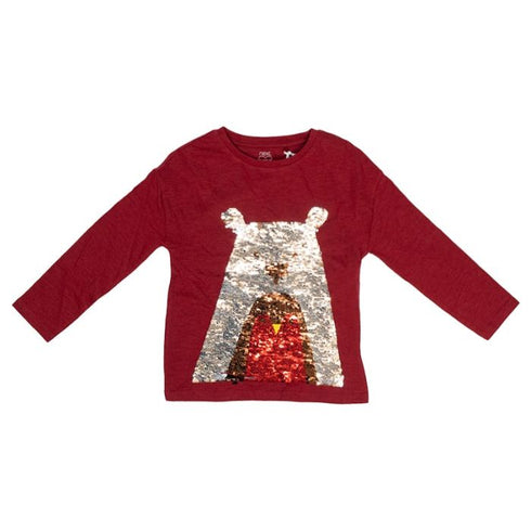 Xmas Penguins Long Sleeve Top