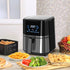8-in-1 Digital Air Fryer Oven, 4.5L – 1500W, Black (Oil-Free, Rapid Air Circulation)