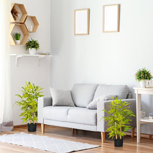 2 PCs Artificial Bamboo Tree in Pot