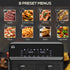 8L Dual Basket Air Fryer Oven – 8-in-1 Digital Display, Visible Window, Timer, Preheat Function, 2500W Oil-Free Cooking