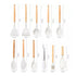 19pcs Set Non-Stick Silicone Kitchen Utensil Spatula Spoon Cooking Cookware
