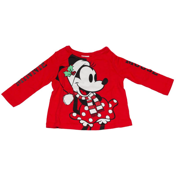 Baby Girl Disney Minnie Mouso Christmas Outfit