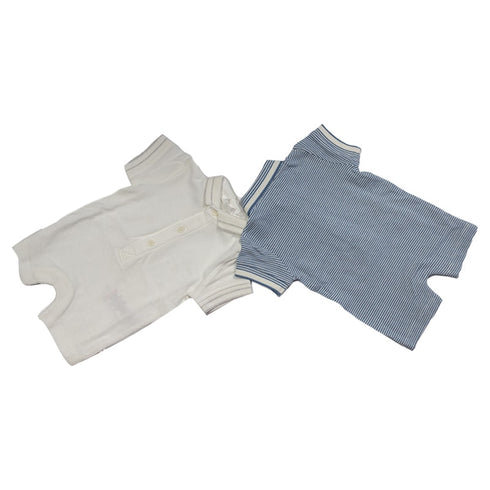 Baby All-in-One Blue & White Romper Set