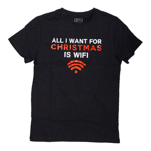 Boys All I Want For Christmas IS WiFi T-Shirt