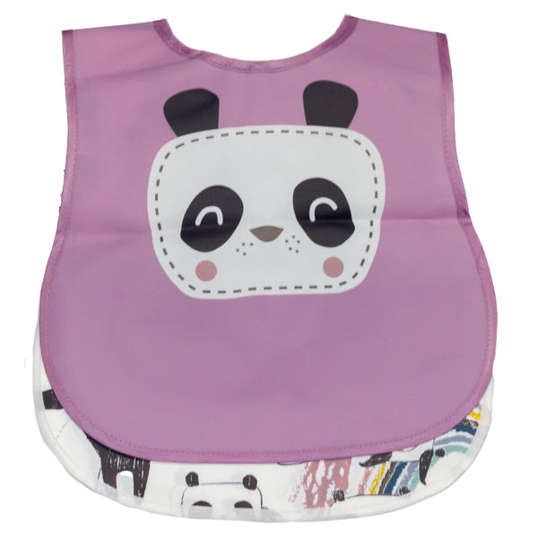 Baby Bibs With Fold-Under Crumb Catcher - Multi (One Size)