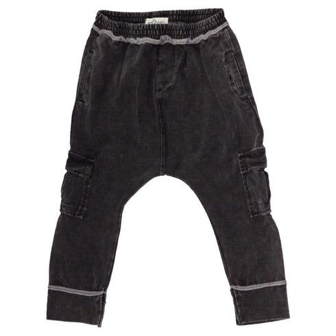 Afton Street Knit Denim Cargo Jogger Pants