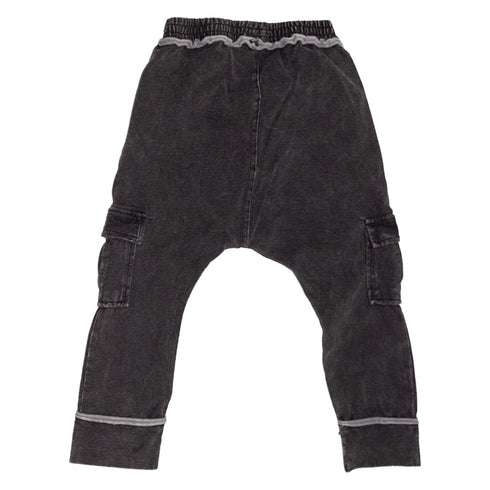 Afton Street Knit Denim Cargo Jogger Pants