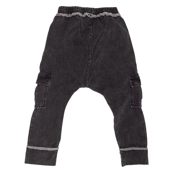 Afton Street Knit Denim Cargo Jogger Pants