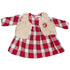 Baby Girls Autumn Square Dress with Bodywarmer