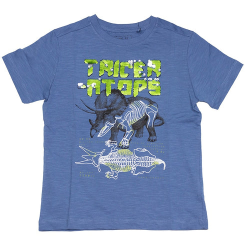 Triceratops Sequin T-Shirt For Boys
