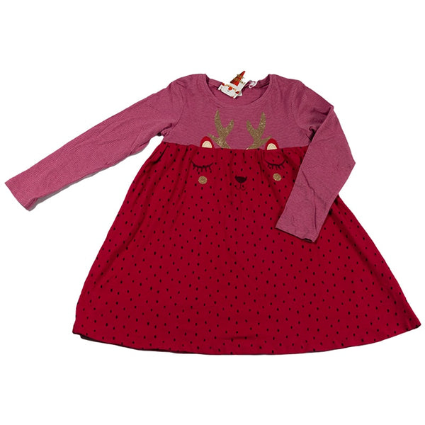 Girls Christmas Long-Sleeve Dress