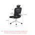 Seemly Ergonomic Mesh Office Chair – Adjustable Height & Swivel