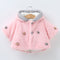 Elegant Princess Color Block Cotton Girls Outerwear