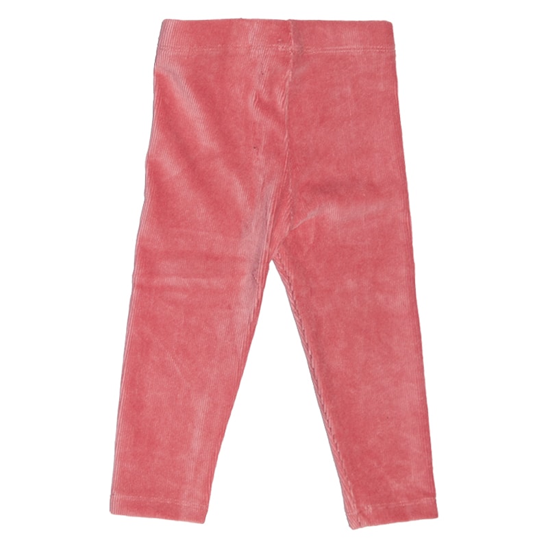 Girls Velour Ribbed Leggings